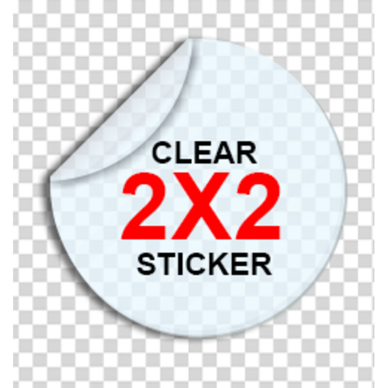 Clear 2"x2" Sticker Thumbnail