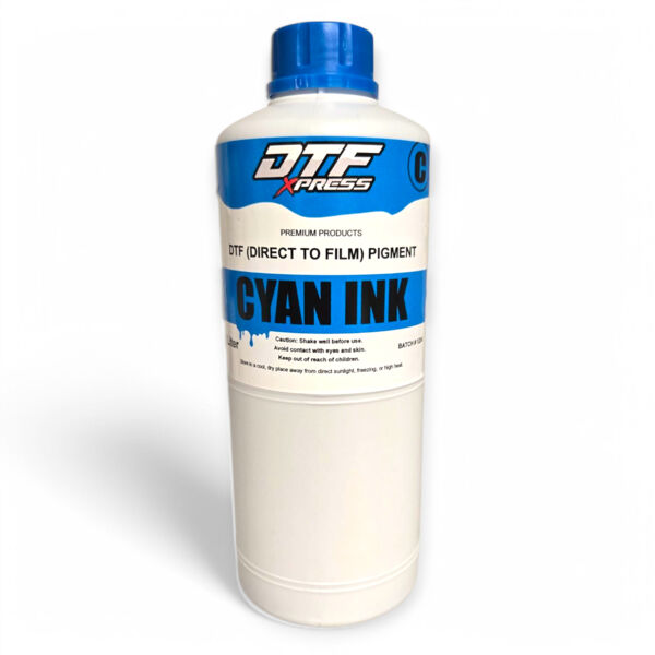 Premium DTF (Direct-to-Film) Ink – 1 Liter – Cyan Thumbnail